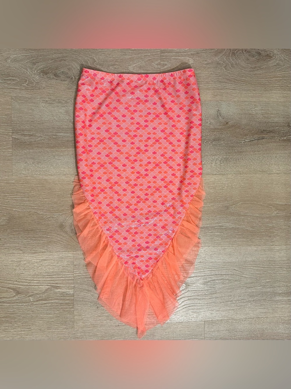 wonder nation Pink and Orange Mermaid Swim Skirt
